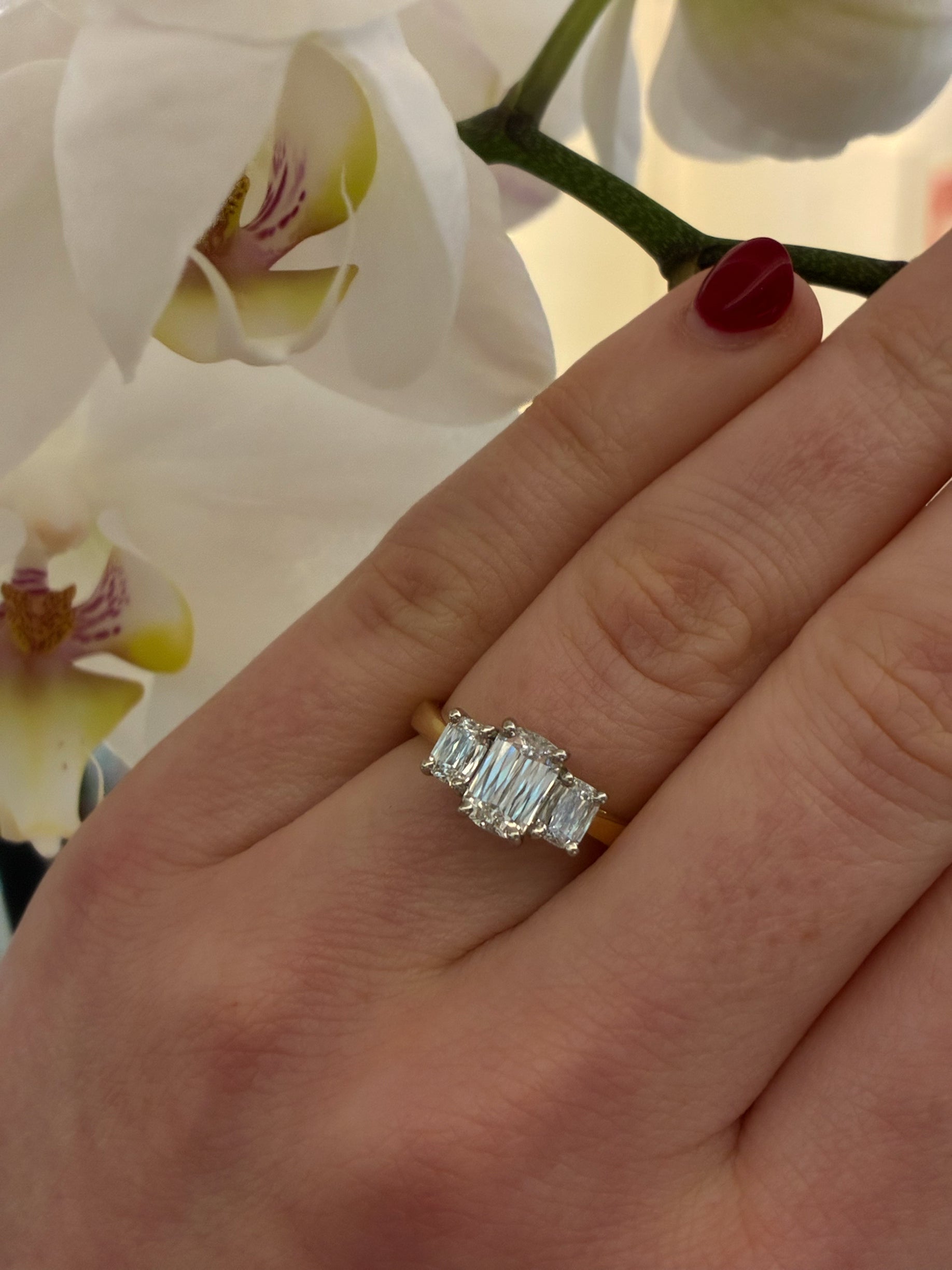 Elegant diamond criss cut ring by Appleby Jewellers Dublin featuring intricate design and sparkling diamonds.