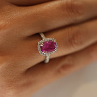 Pink Sapphire Corrine Ring