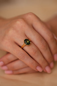 Aurelia Green Tourmaline Ring (3.45ct)