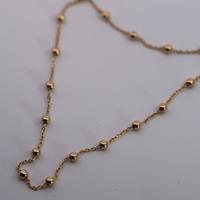 Gold Beaded Double Necklace