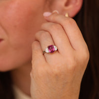 The Trinity – Pink Sapphire Trilogy Ring