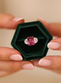 The Trinity – Pink Sapphire Trilogy Ring