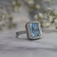 Aquamarine Gleam Ring