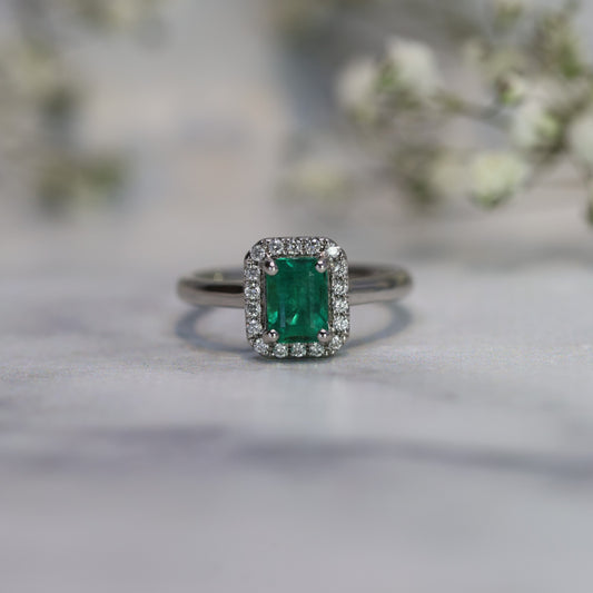 Emerald Corrine Ring