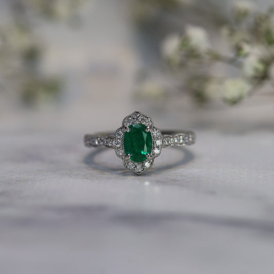Alhambra Emerald Ring