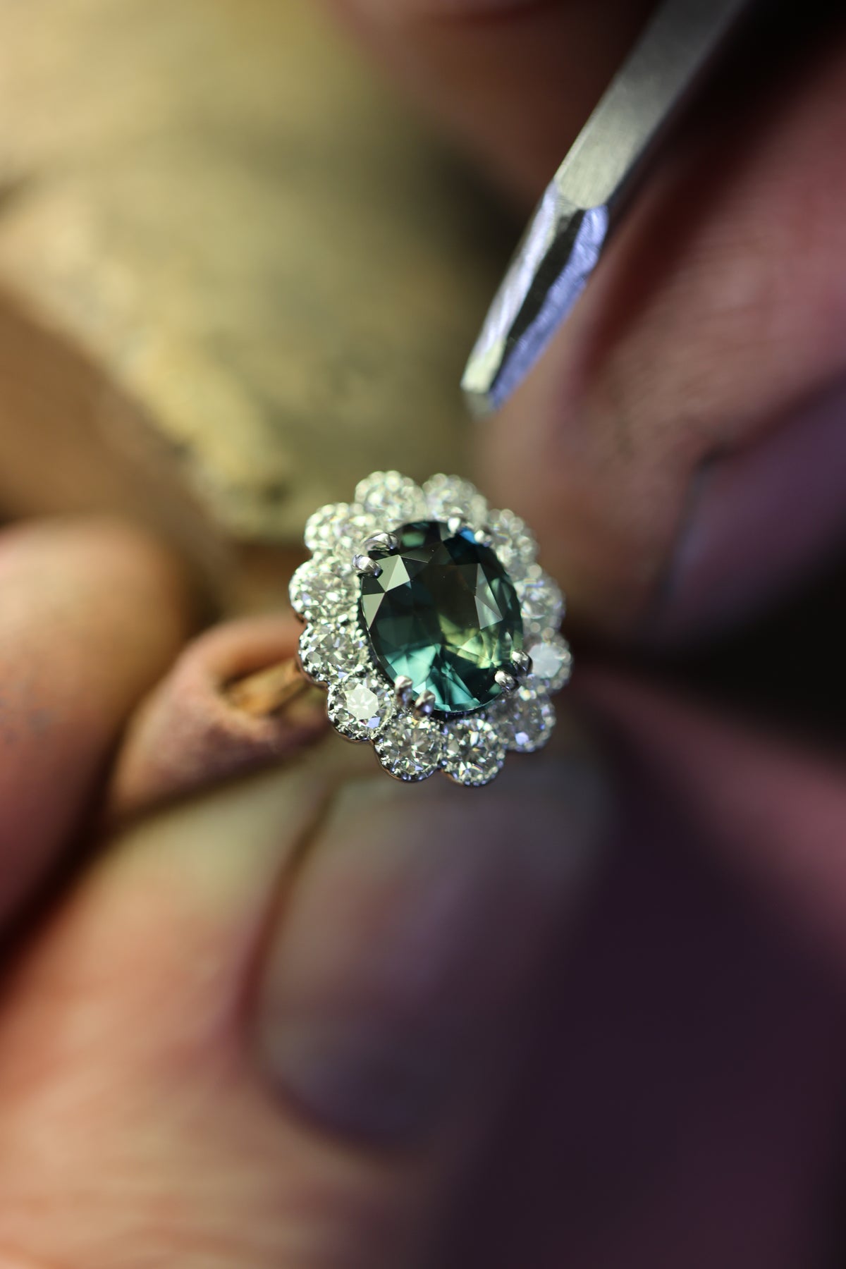 The Flower - Green Sapphire - Appleby Jewellers Dublin