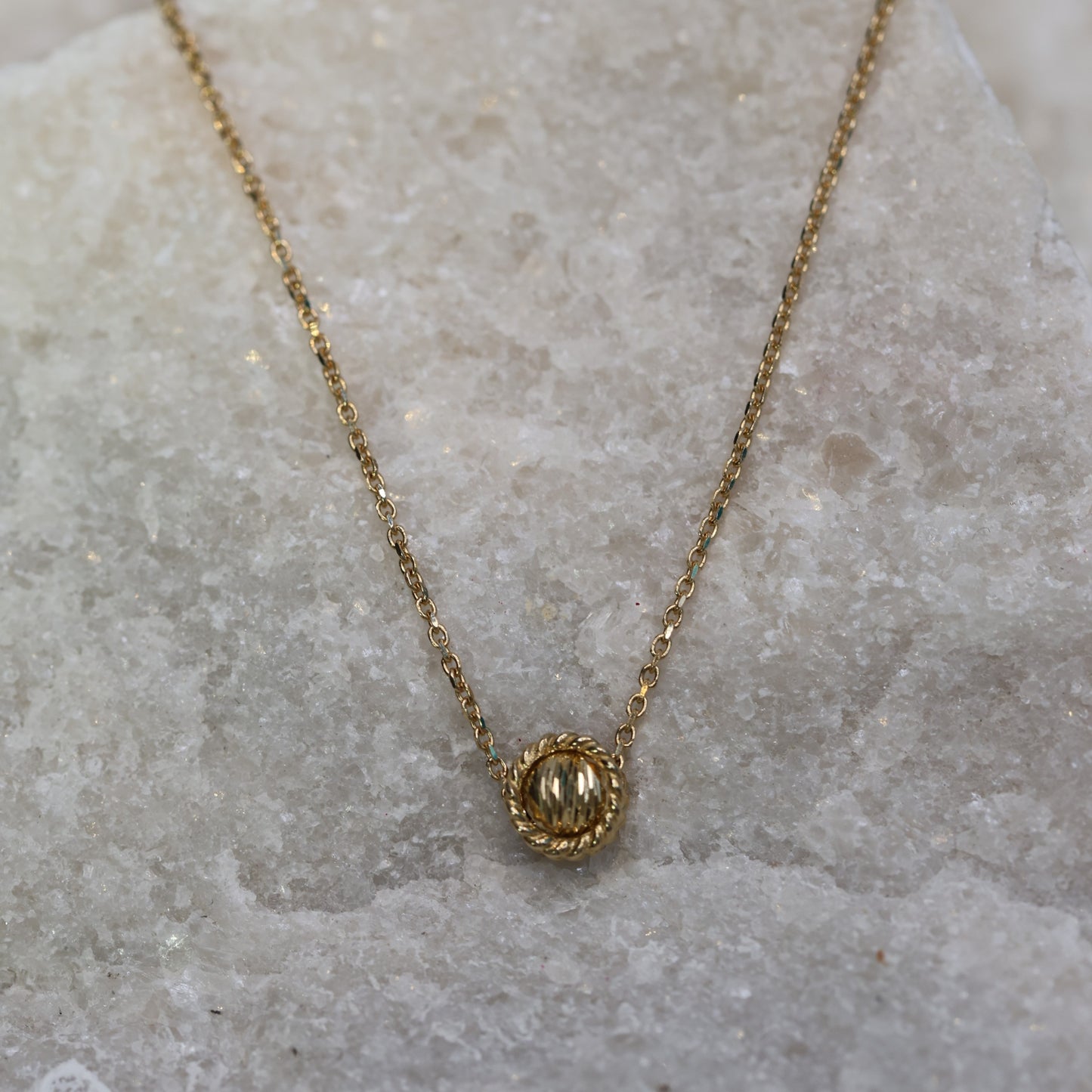 Gold Chain with Sphere Detail