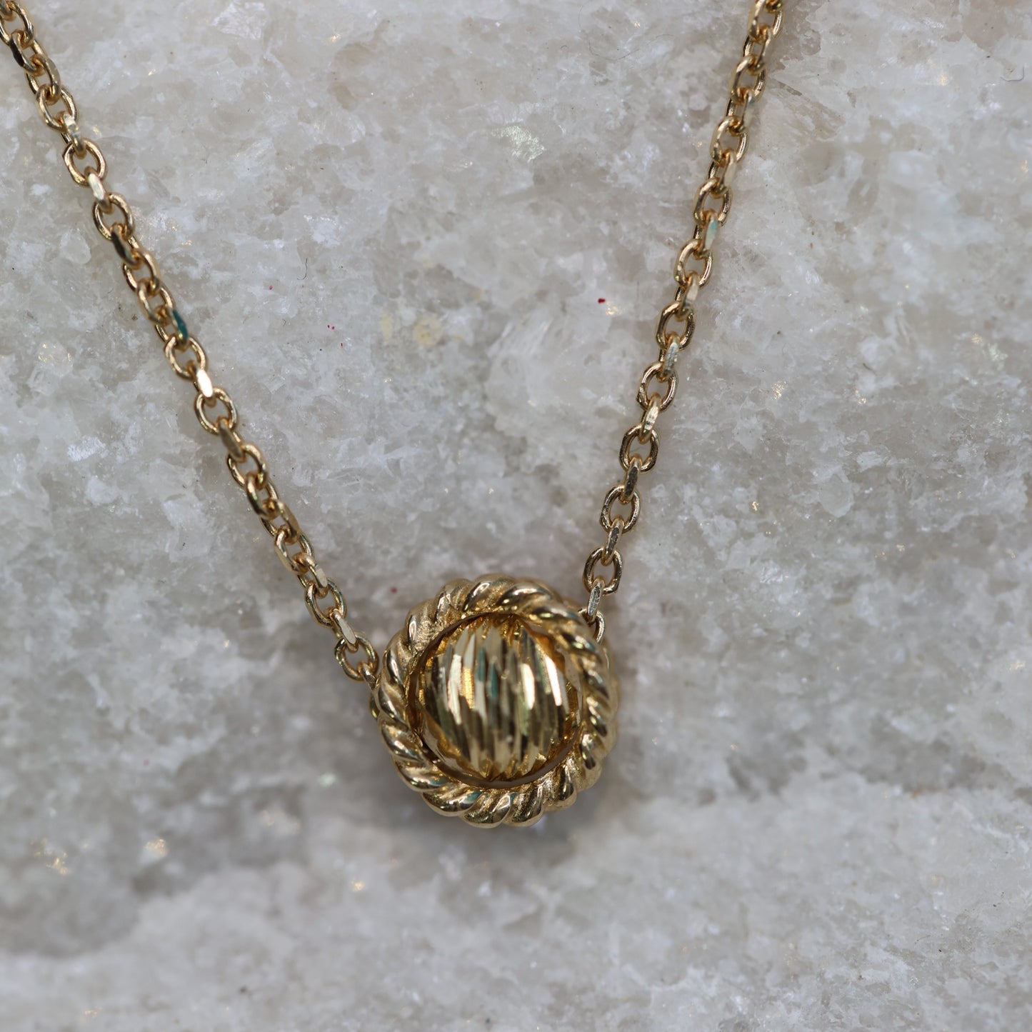 Gold Chain with Sphere Detail