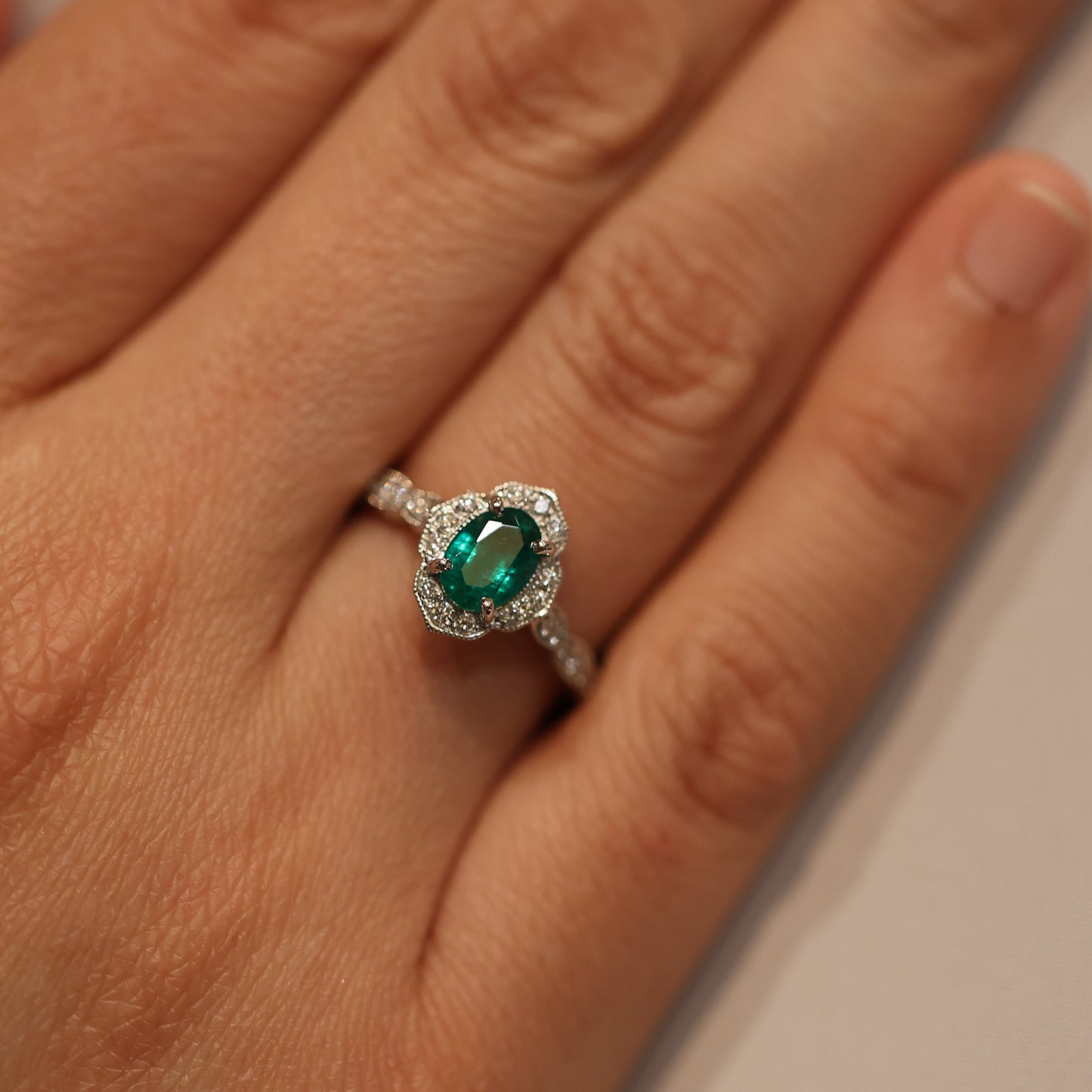 Alhambra Emerald Ring