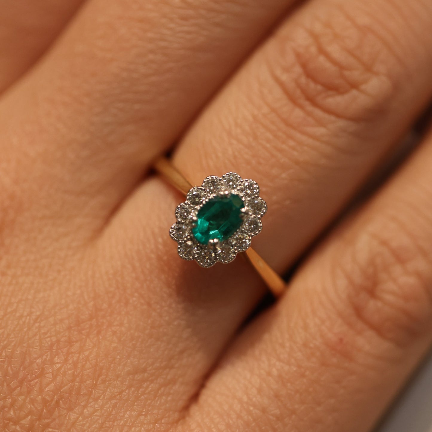 The "Kate Flower" Emerald and Diamond, Platinum