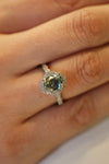 Green Sapphire Heritage Ring