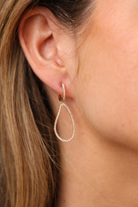 Diamond Loop Earrings