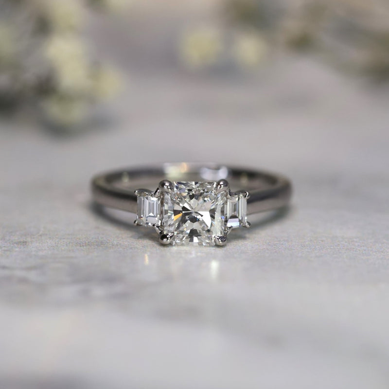 The Tranquility with Cushion Cut Engagement Ring