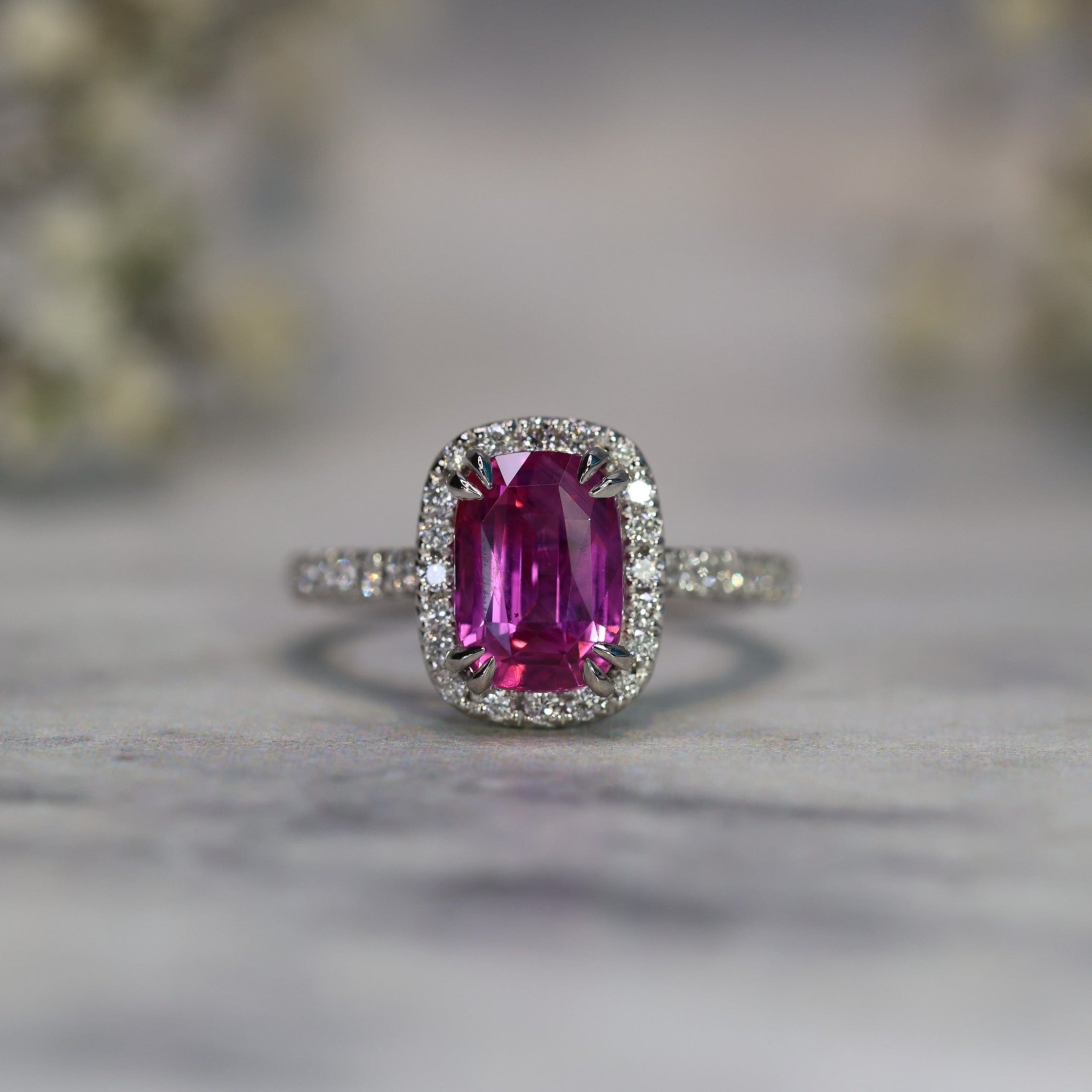 Pink Sapphire Corrine Ring