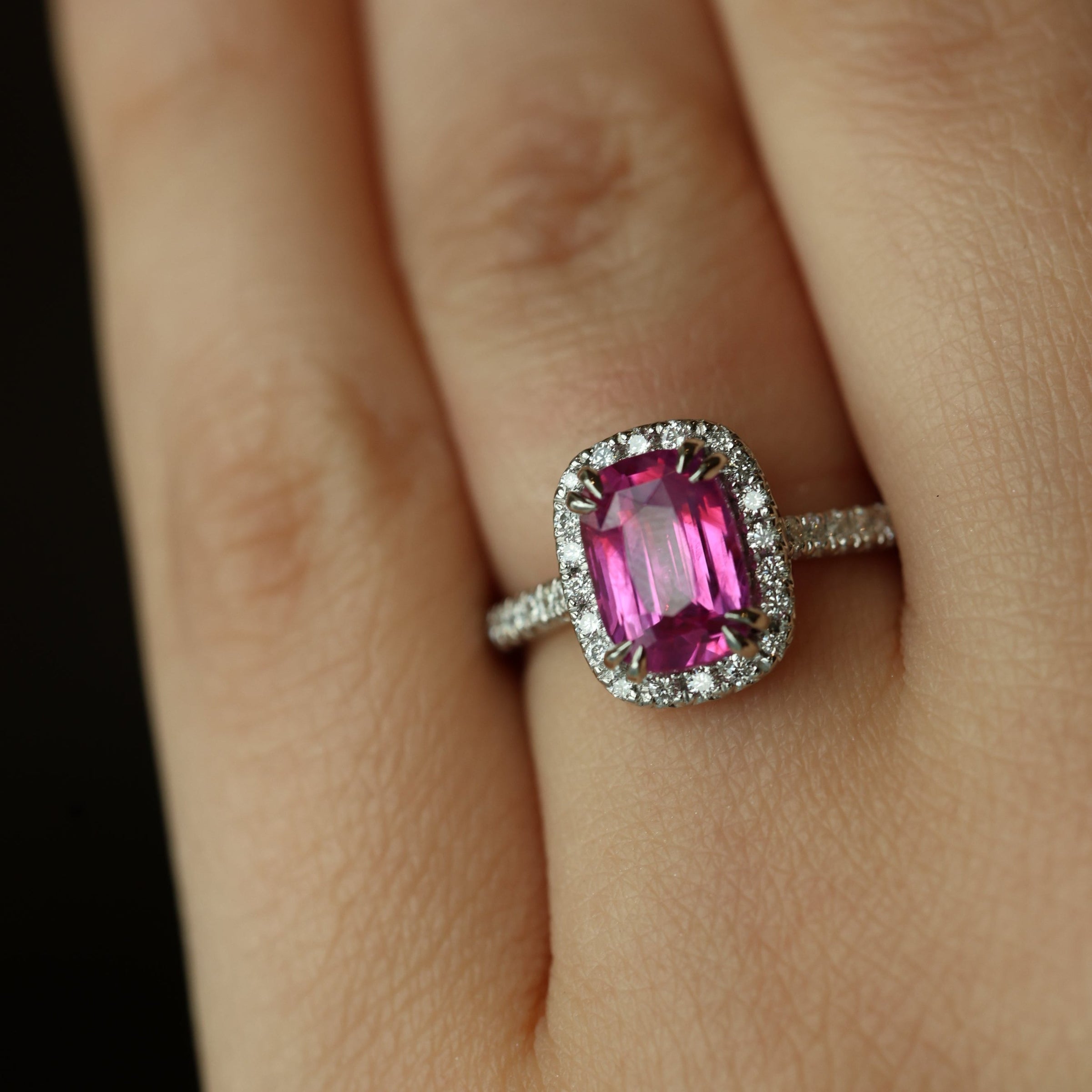 Pink Sapphire Corrine Ring