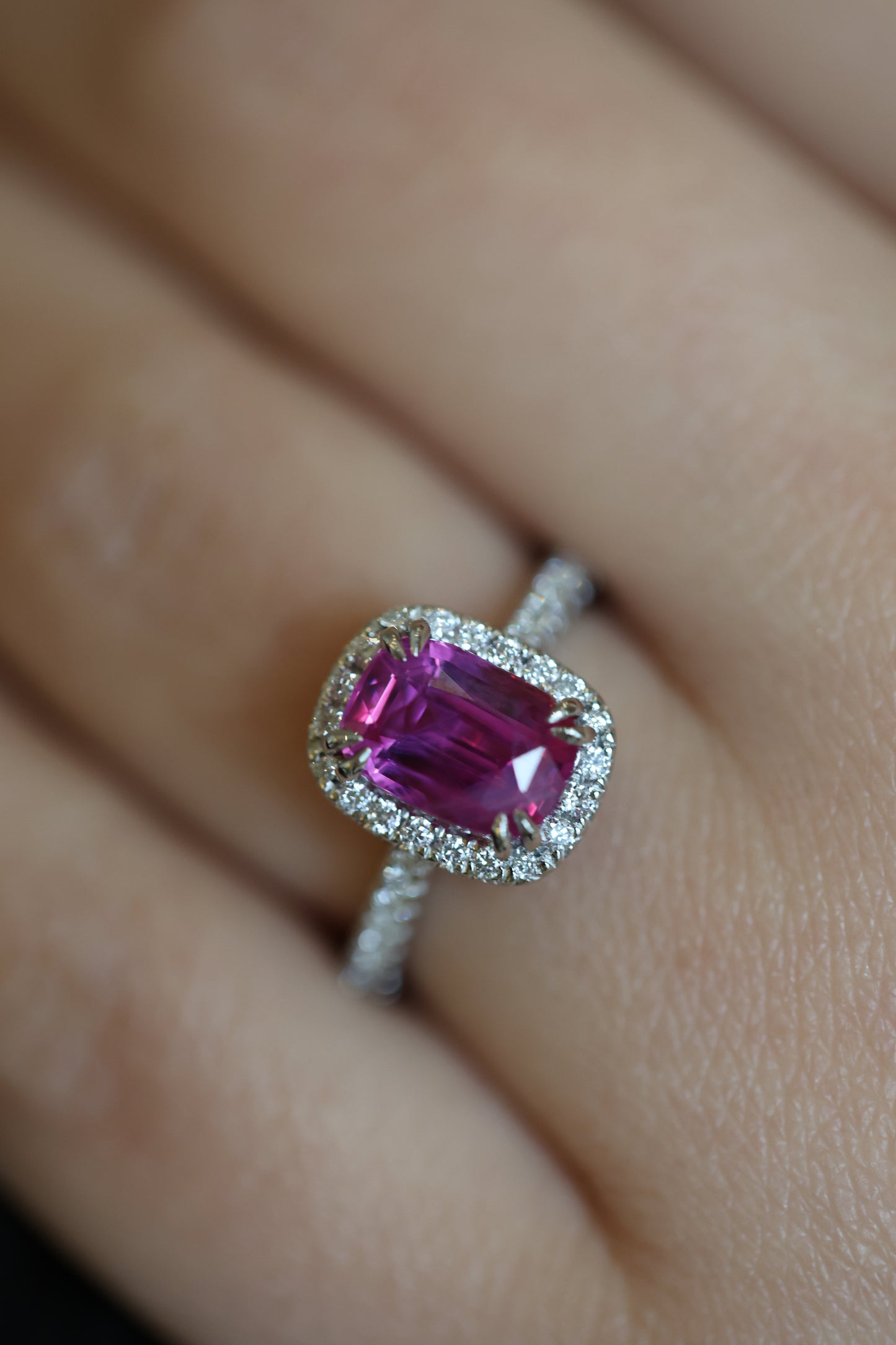 Pink Sapphire Corrine Ring