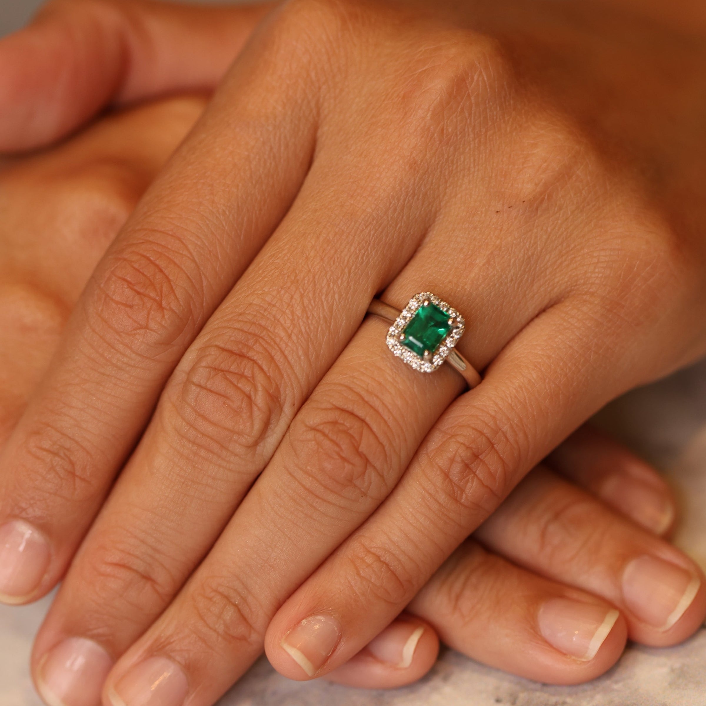 Emerald Corrine Ring