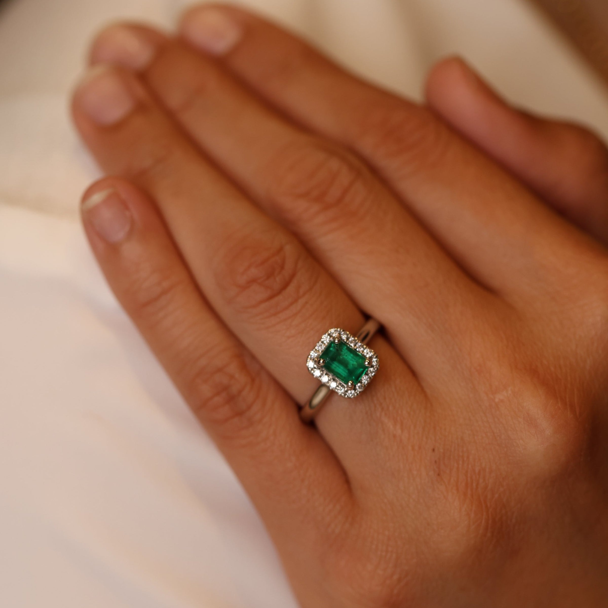 Emerald Corrine Ring