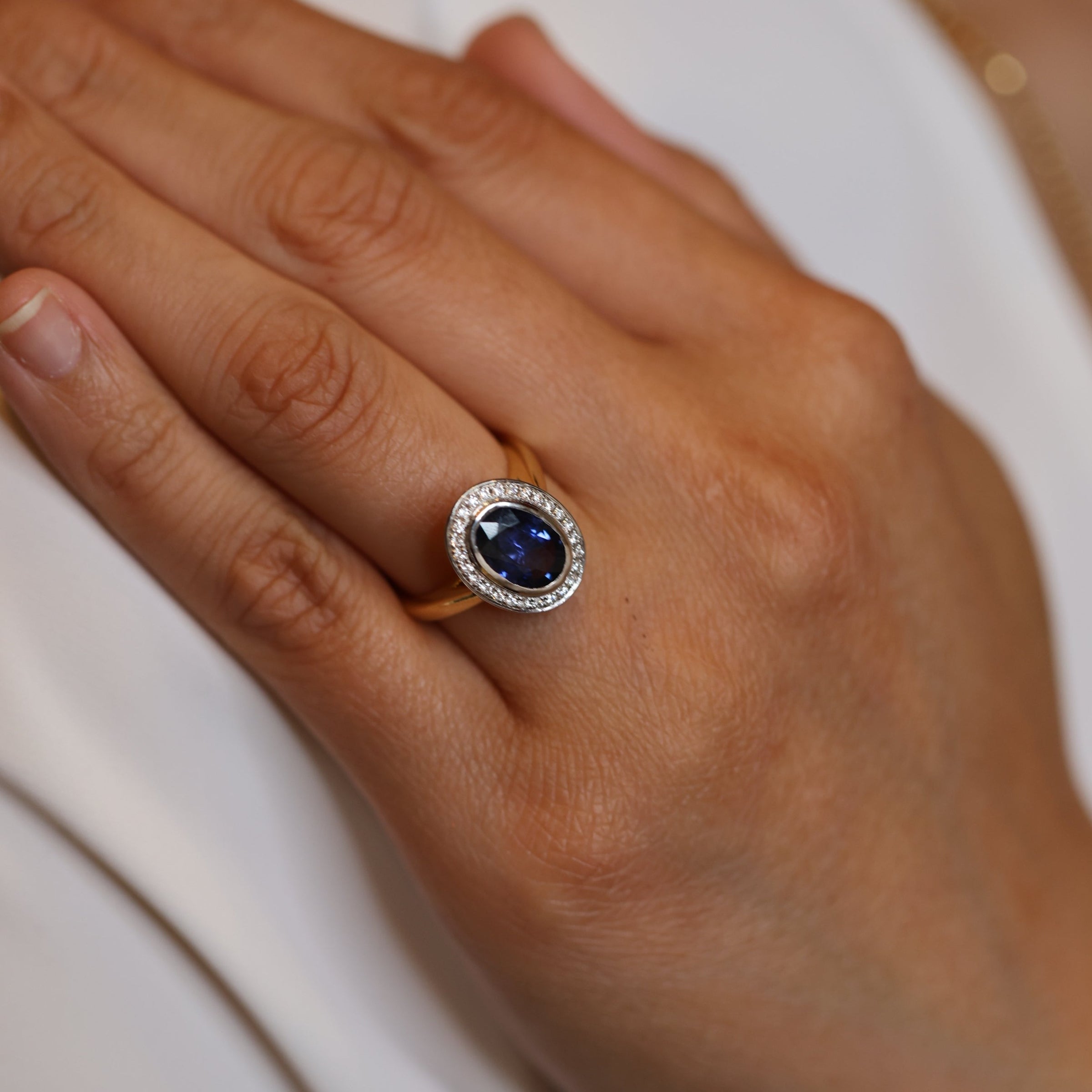 The 'Corrine' Blue Sapphire Ring