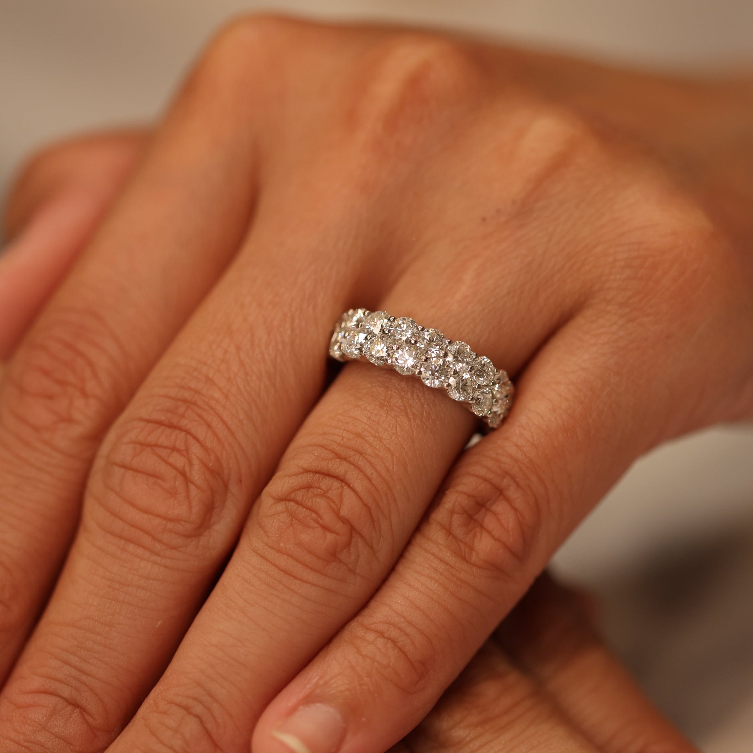 Two-Row Diamond Ring