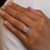 The Kate Flower Engagement Ring (Cushion Shaped Diamond)