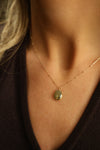 Gold Oval Pebble Necklace