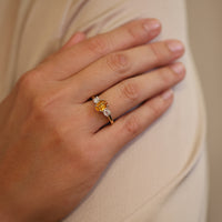 Tangerine Sapphire Ring