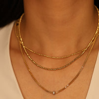 Gold Slim Sparkle Necklace