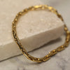 Gold Oval Link Bracelet