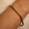 Gold Oval Link Bracelet