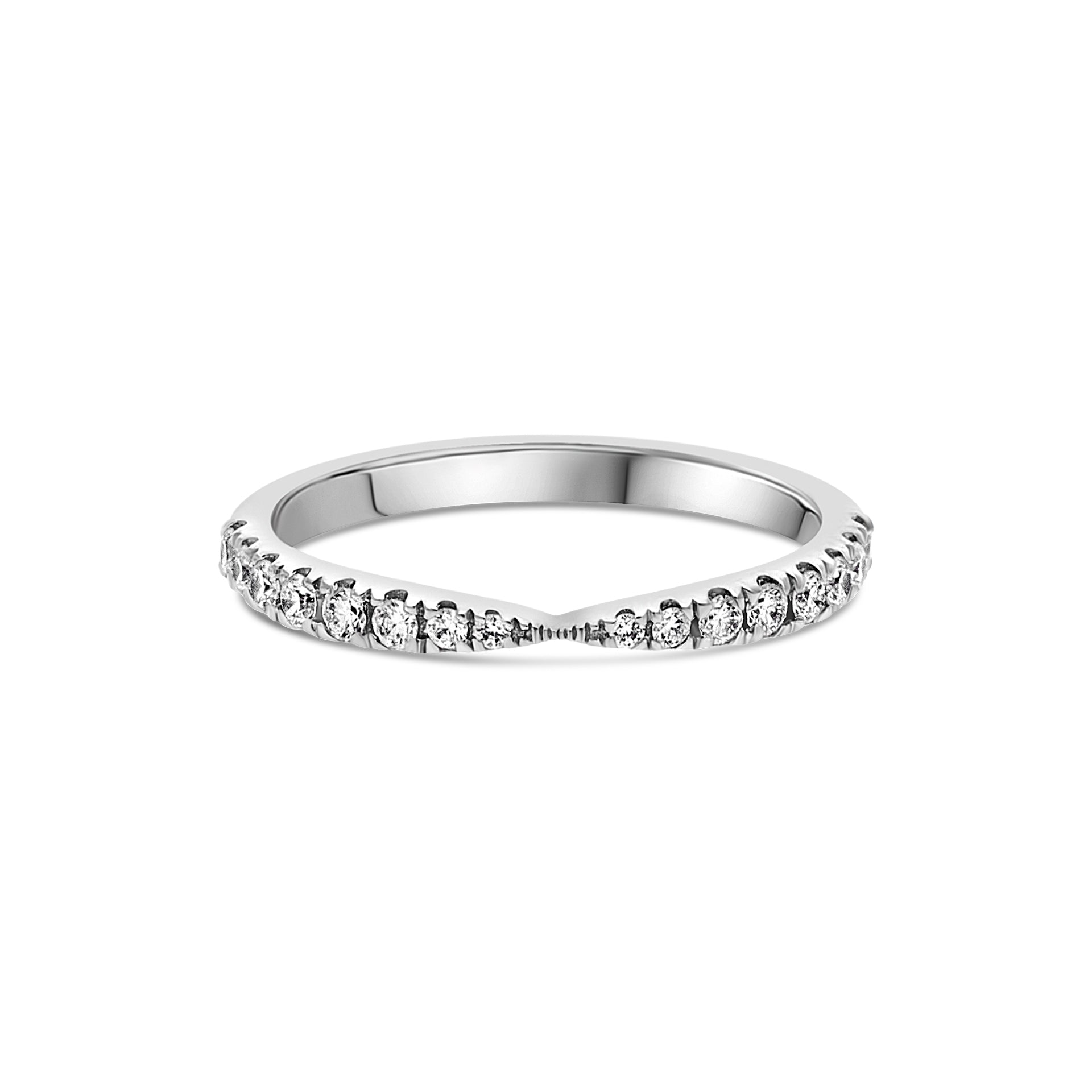 Andrássy Curve Diamond Band - Platinum