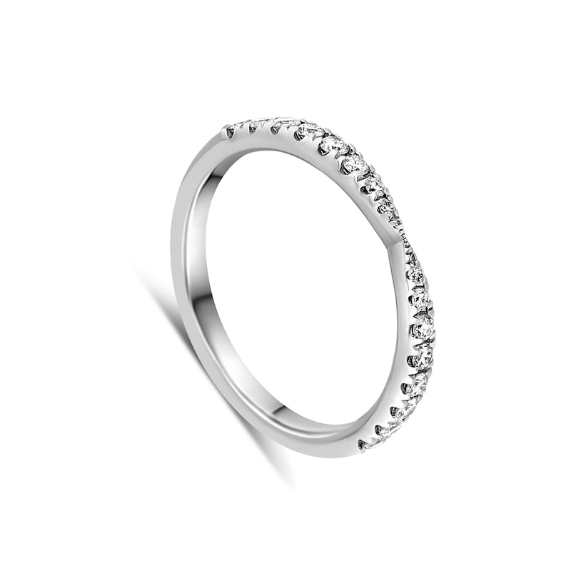 Andrássy Curve Diamond Band - Platinum