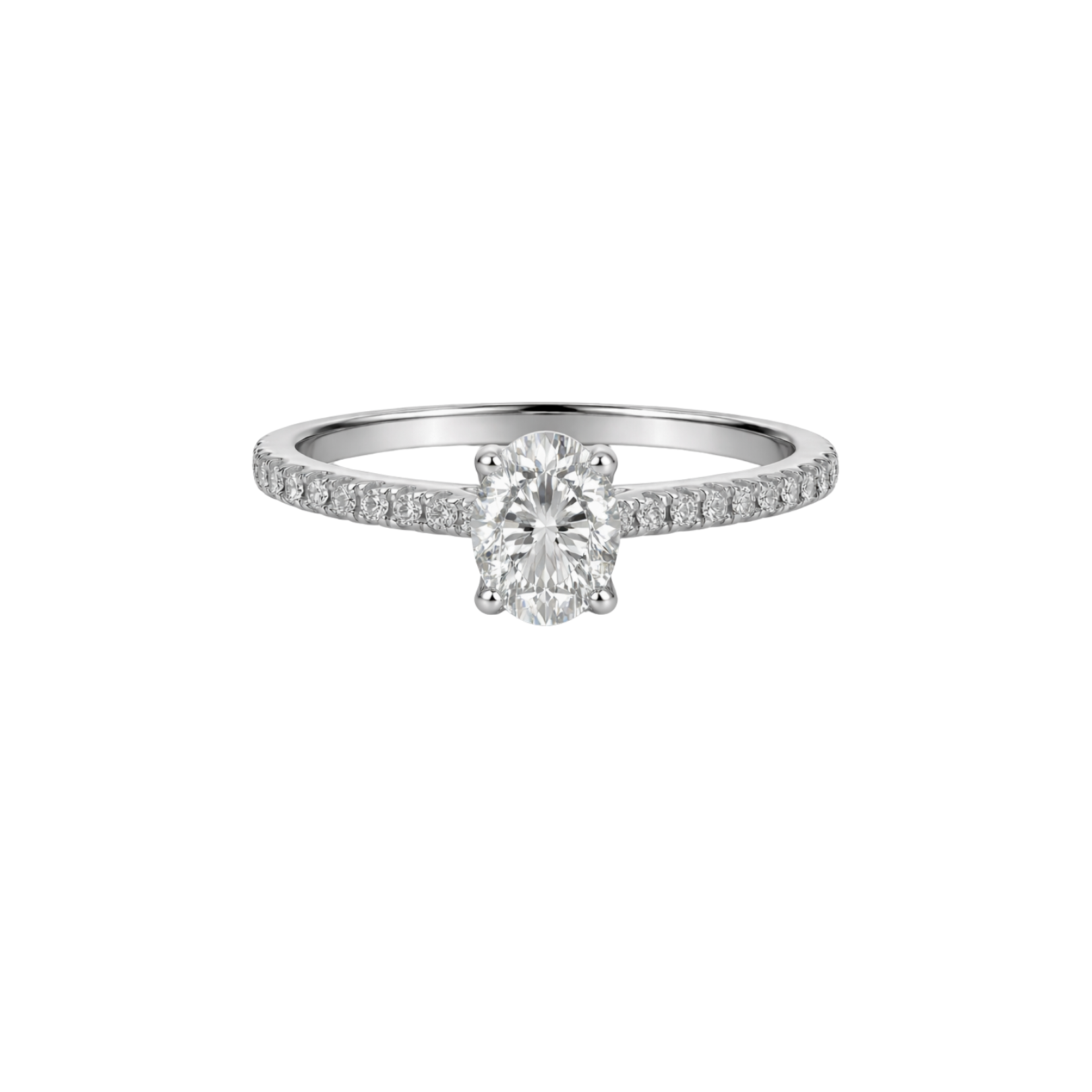 Oval diamond ring by Appleby Jewellers Dublin featuring a 0.67 carat diamond set in elegant jewelry style.