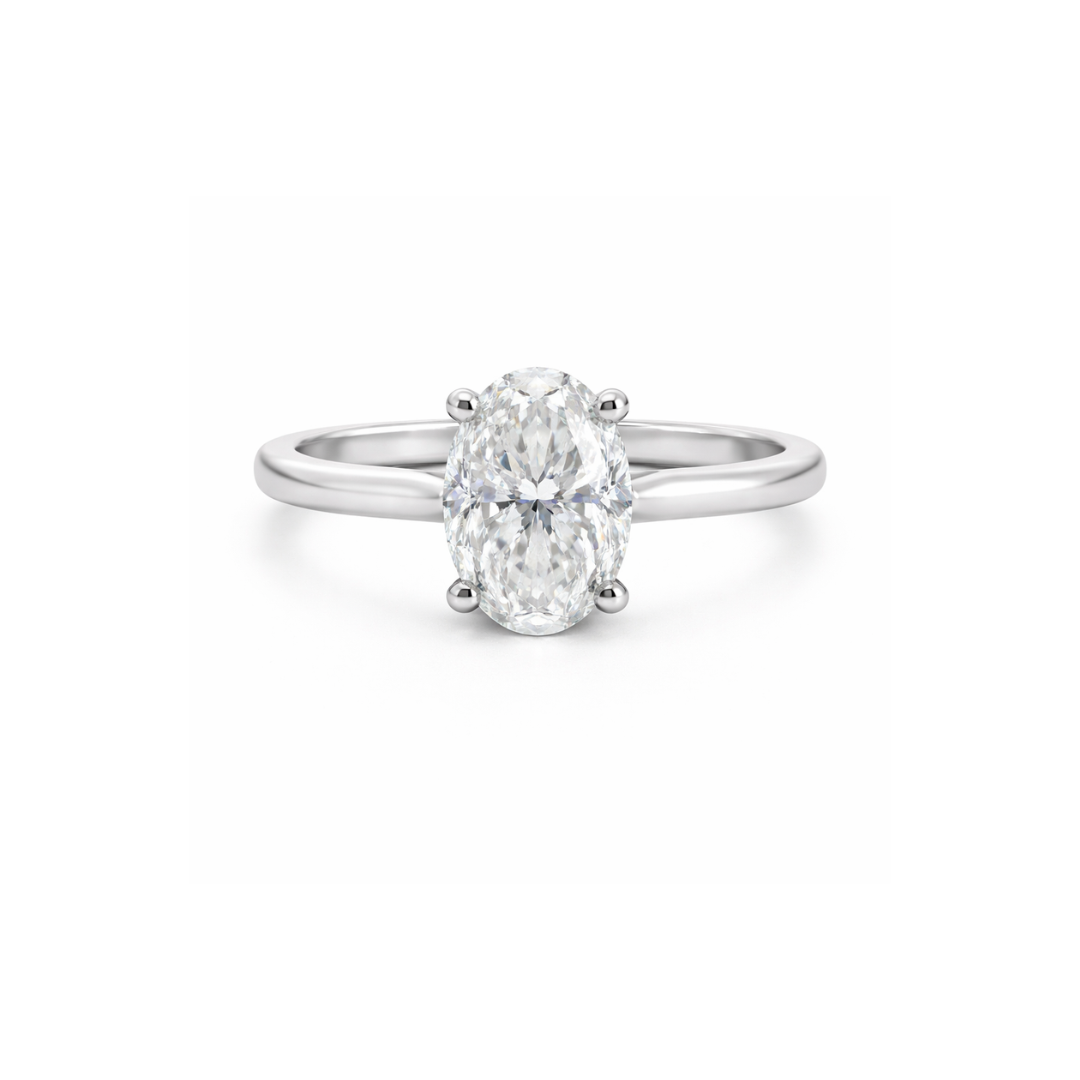 Elegant J'adore oval solitaire diamond ring featuring a 1.51ct sparkling diamond, crafted by Appleby Jewellers Dublin.