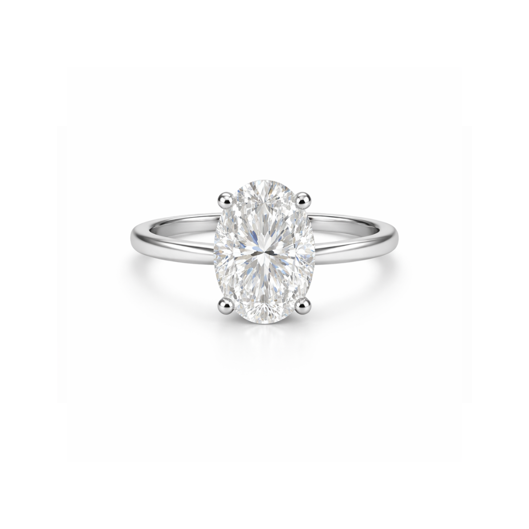 Elegant J’adore Oval Platinum diamond ring featuring a 1.20ct central diamond, crafted by Appleby Jewellers Dublin.