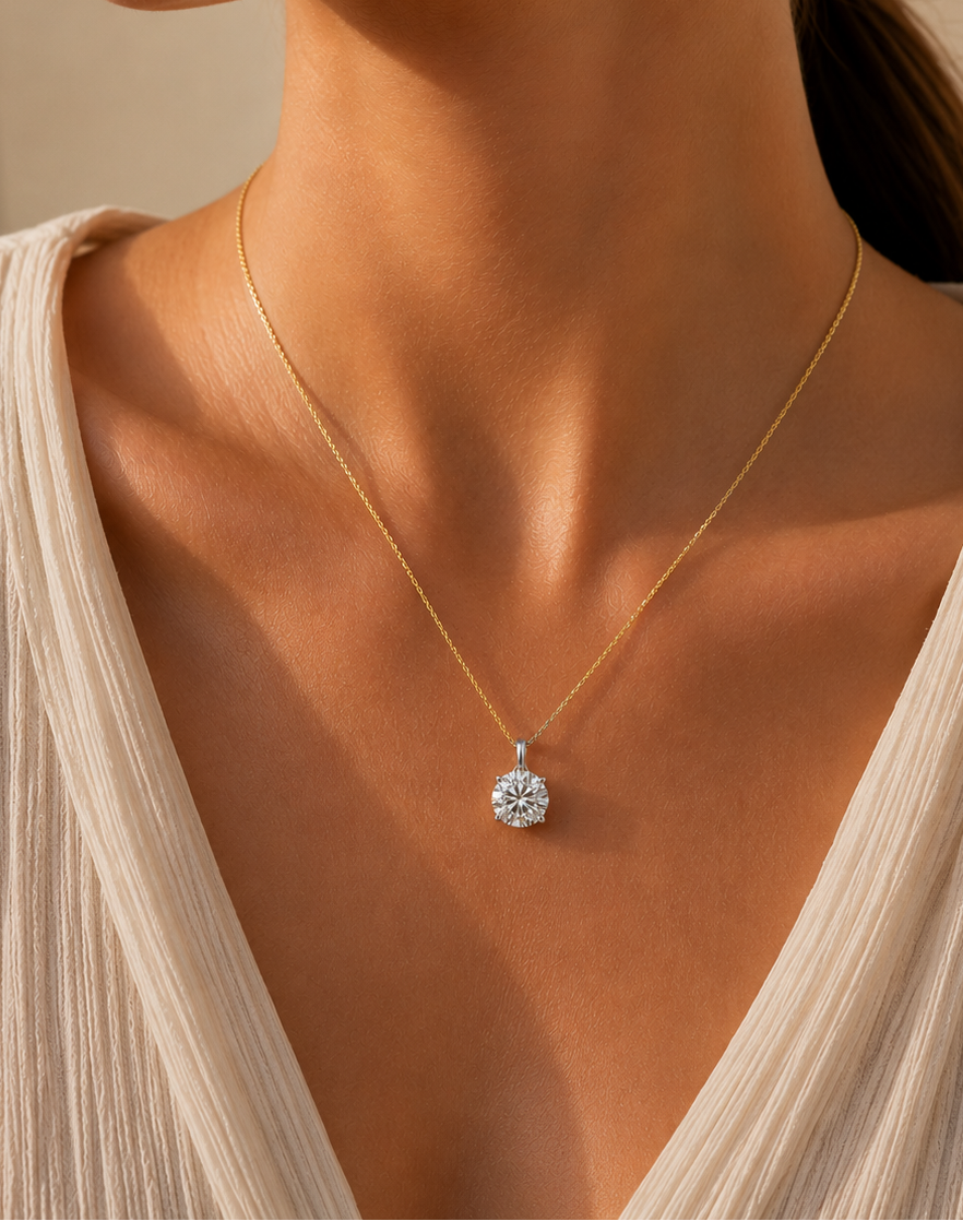 J’adore Diamond Solitaire Pendant – 2.10ct D Colour