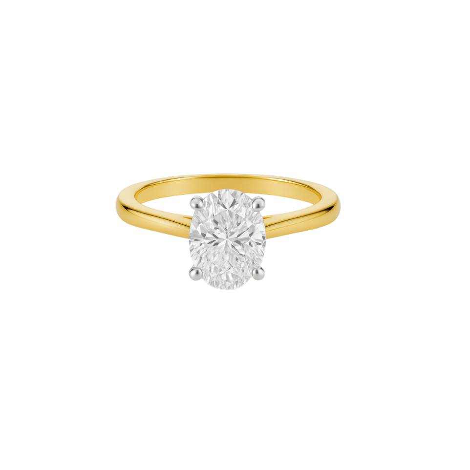 Elegant J'adore oval solitaire engagement diamond ring with 1.20ct set in a classic band by Appleby Jewellers Dublin.