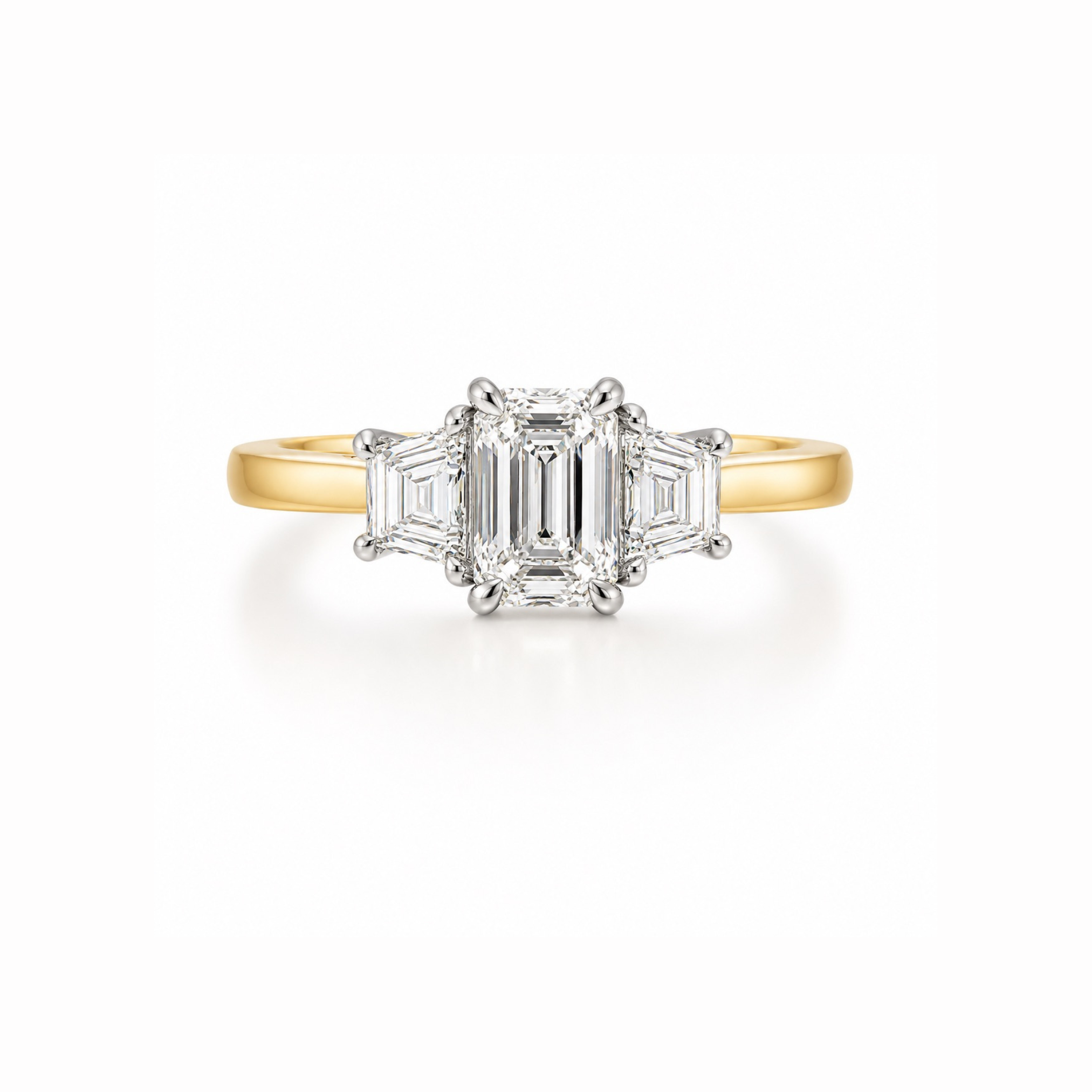 Emerald Cut Trilogy (1.90ct)