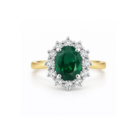 Elegant emerald diamond ring featuring a 3.19-carat emerald and diamonds, crafted by Appleby Jewellers Dublin.