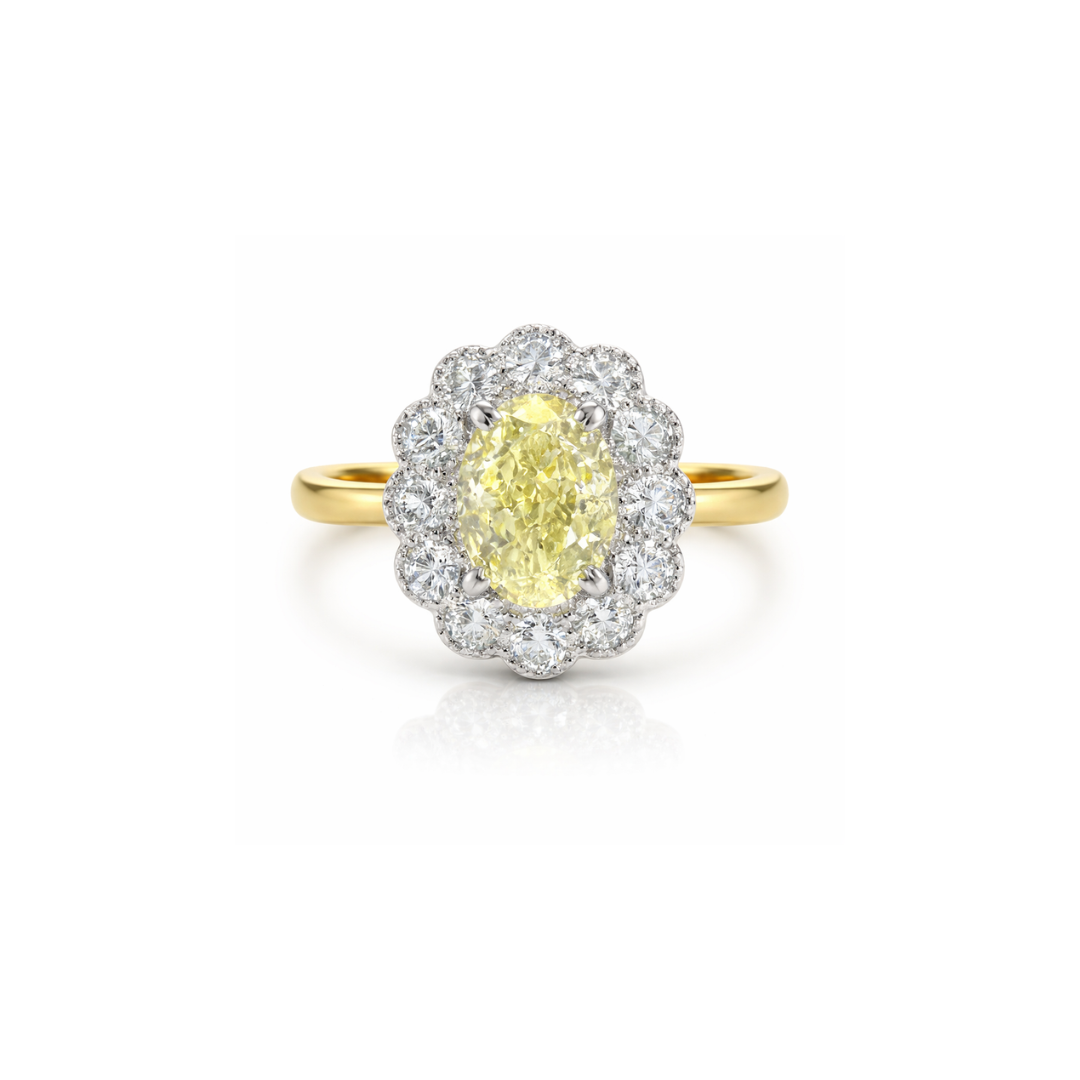 Kate Flower Yellow Diamond