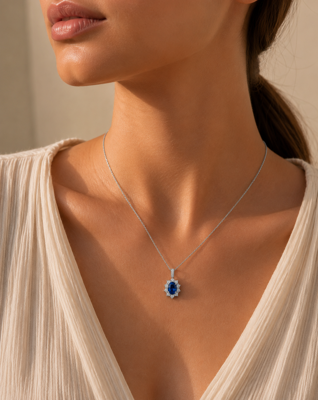 Kate Blue Sapphire Pendant