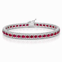 L'amour Ruby and Diamond Bracelet