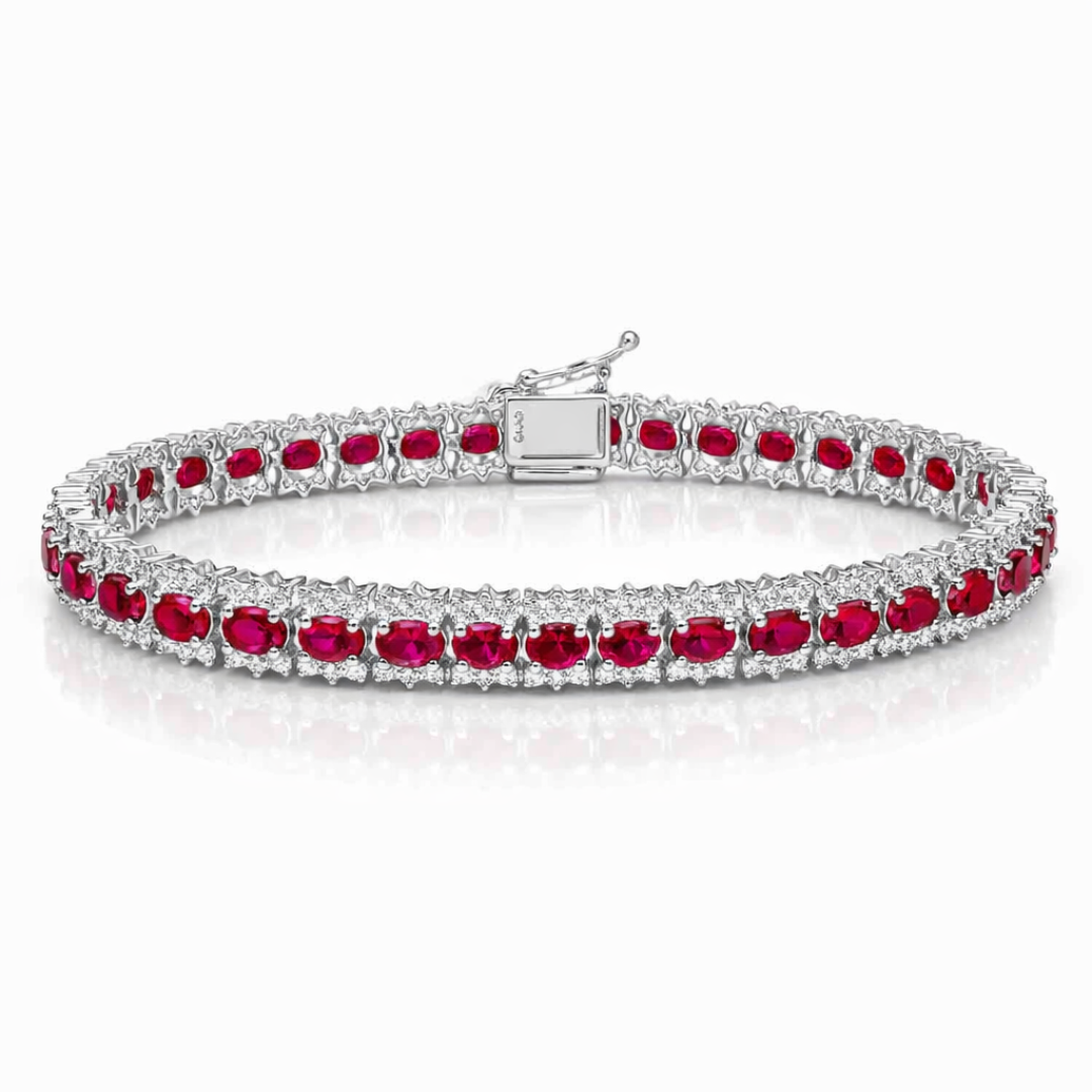 L'amour Ruby and Diamond Bracelet