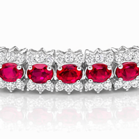 L'amour Ruby and Diamond Bracelet