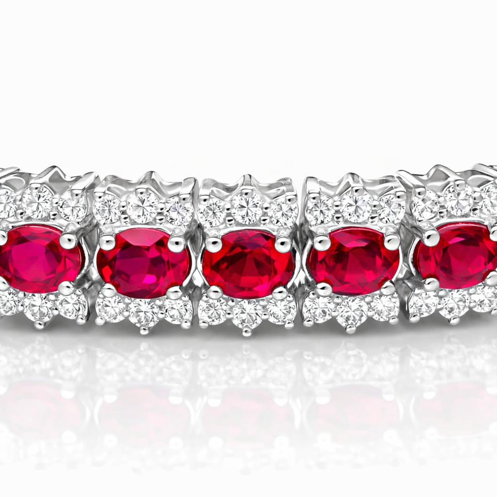 L'amour Ruby and Diamond Bracelet