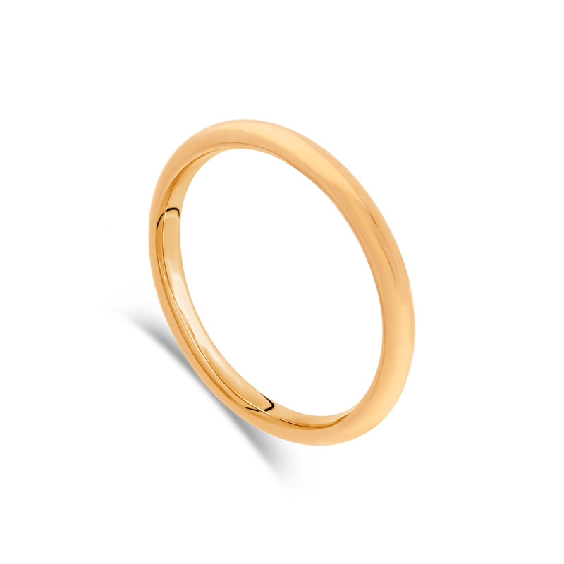 "Blush" Rose Gold Light-Weight Ladies Wedding Ring