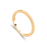 "Blush" Rose Gold Contemporary Comfort Fit Ladies Wedding Band