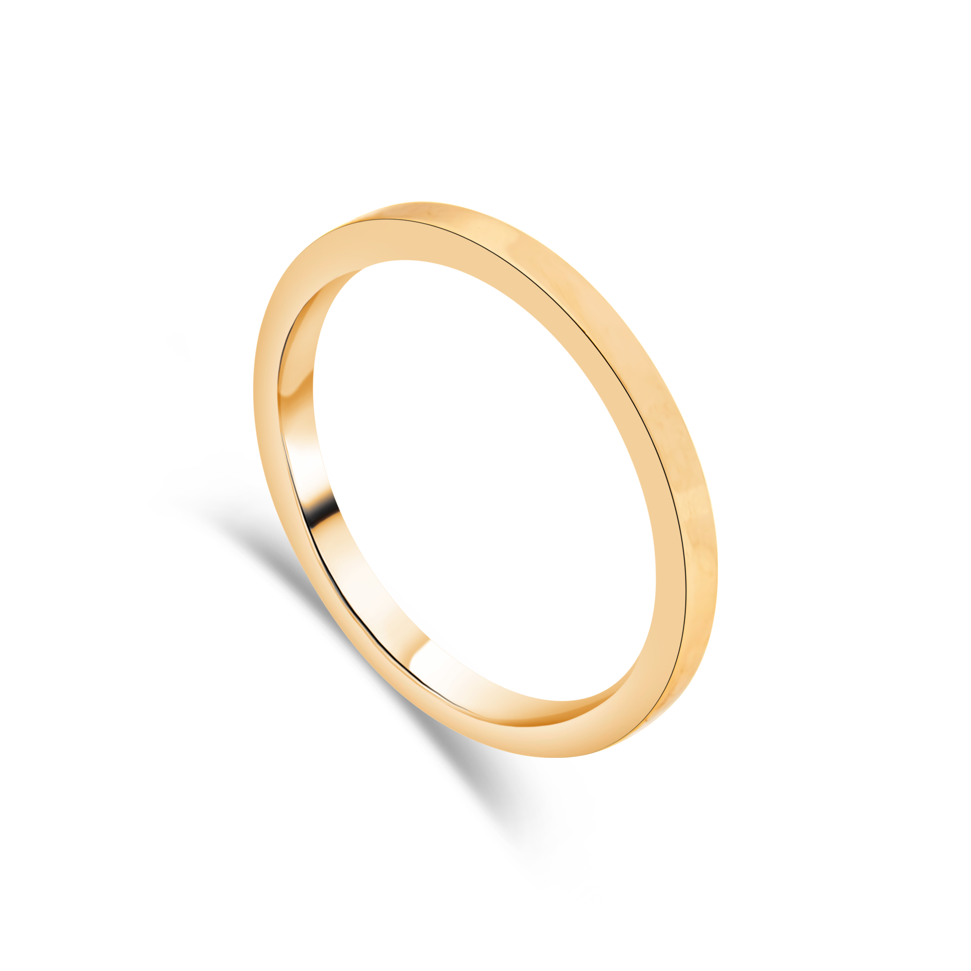 "Blush" Rose Gold Contemporary Ladies Wedding Ring