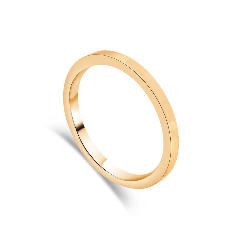 "Blush" Rose Gold Contemporary Ladies Wedding Ring