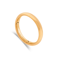 "Blush" Rose Gold D-Shaped Ladies Wedding Ring